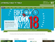 Tablet Screenshot of catonsvillerailstotrails.com
